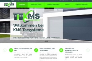 Unternehmens-Website KMS Torsysteme